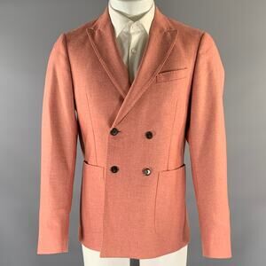 SCOTCH AND SODA Chest Size 38 Pink  Wool Blend Double Breasted Sport Coat